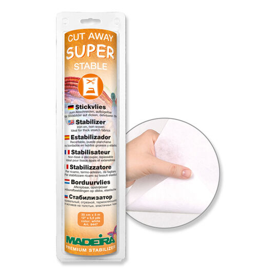 Madeira Super Stable embroidery backing, white image number